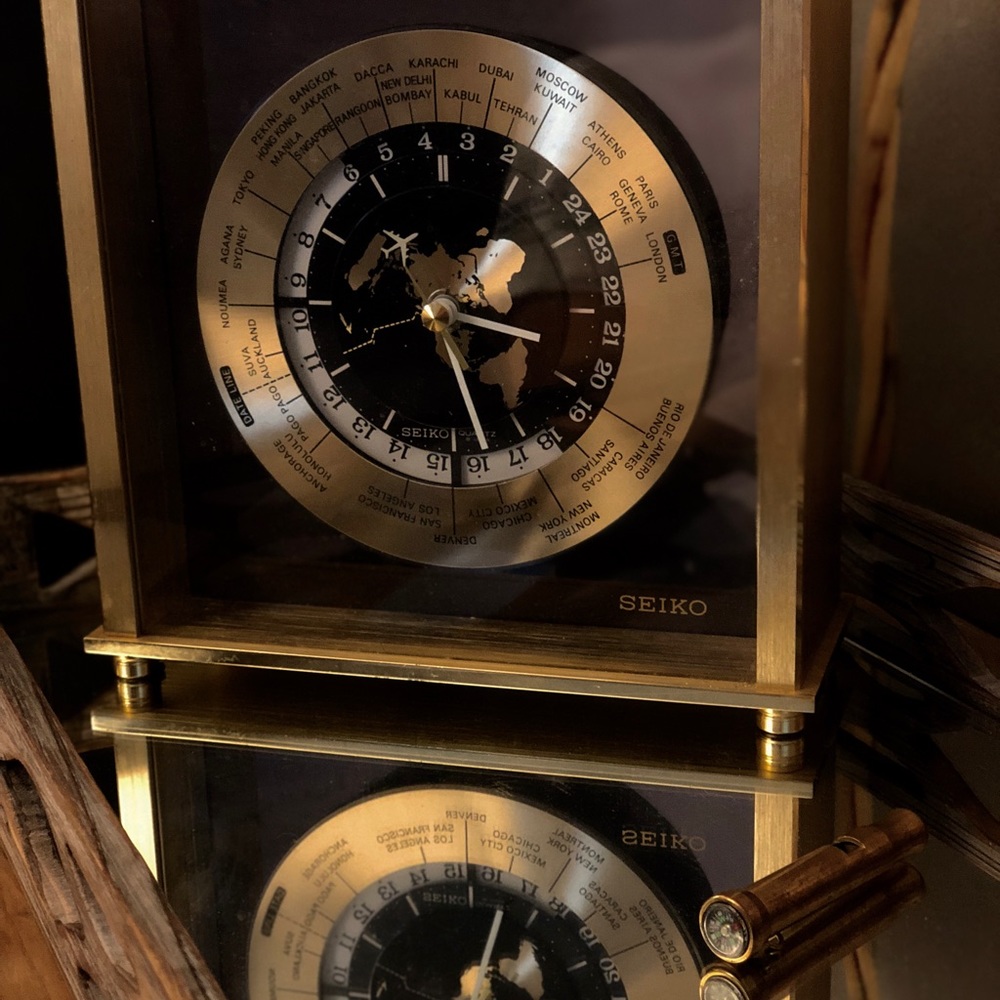 Vintage Seiko Quartz Wolrd Clock🛫🌍